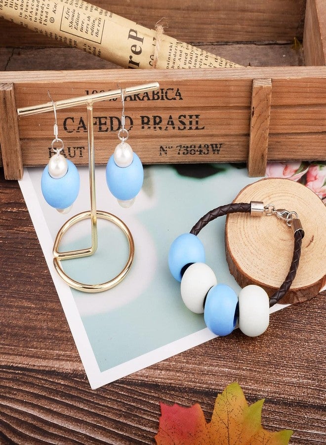 دي آي واي كرافتس مجموعة خرز فاصل أسطواني خشبي بفتحة كبيرة، مصنوعة من خشب طبيعي، مناسبة لصنع مجوهرات المكرمية، تتضمن 130 خرزة، وخرز أسطواني دائري، وخرز ضفائر الشعر، وخرز مختلط لصنع مجوهرات المكرمية. الفتحة: خرزة صنع خلخال (130) - Image 4